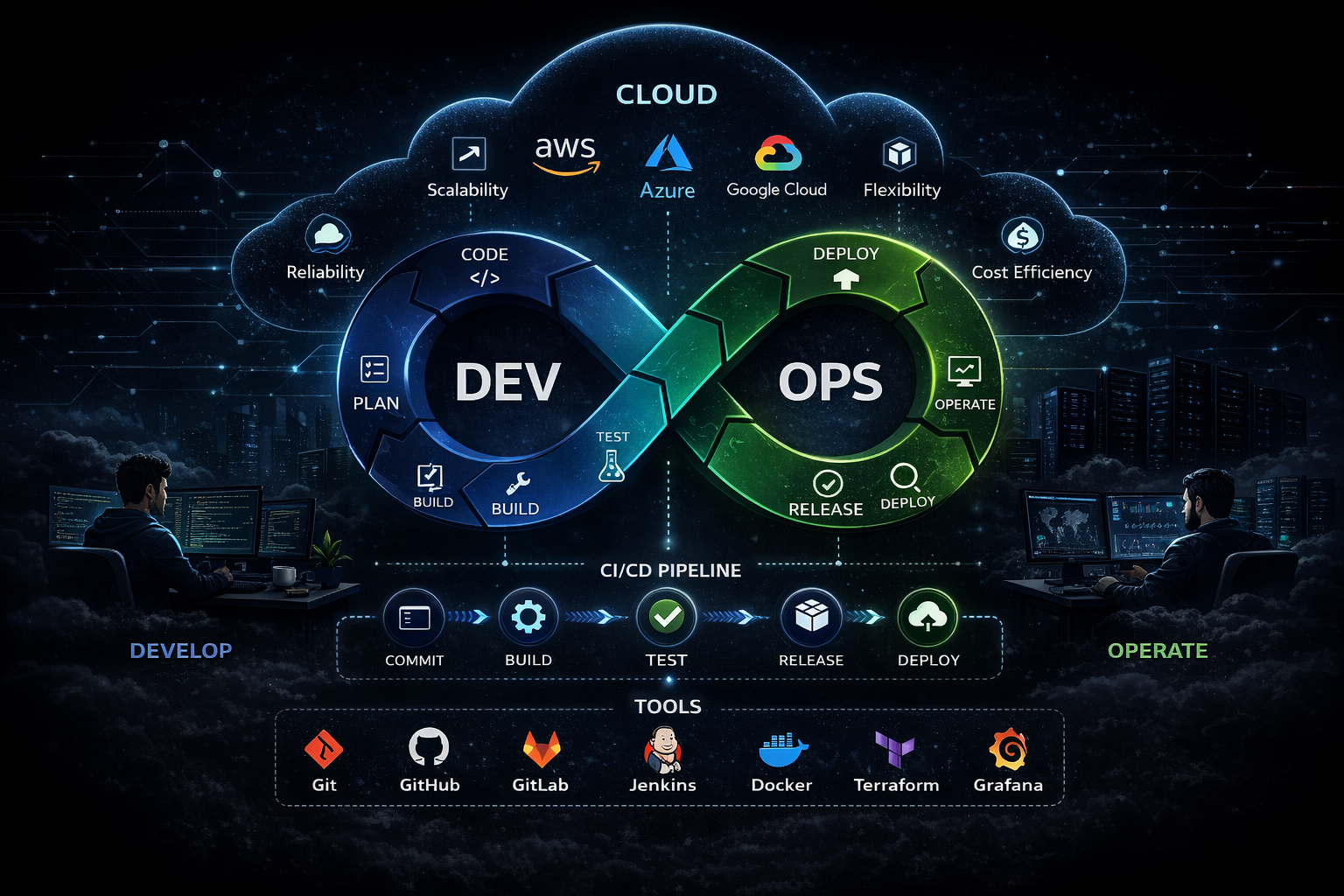 Cloud computing infrastructure and data center